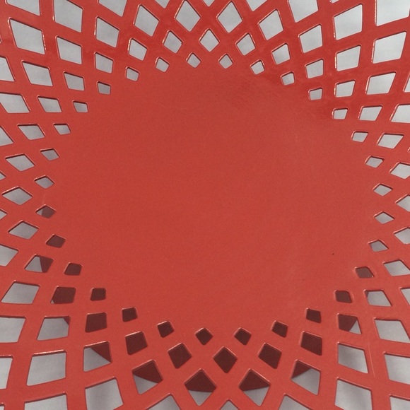 Torre & Tagus Bowl 11" Cutout Metal Modernist Pedestal Fruit Decor - Picture 4 of 10